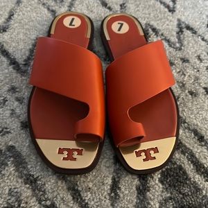 New Tory Burch Selby Toe Ring Slide Sandal